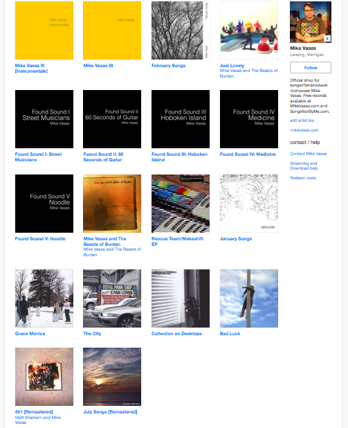 Digital Downloads @ Bandcamp!